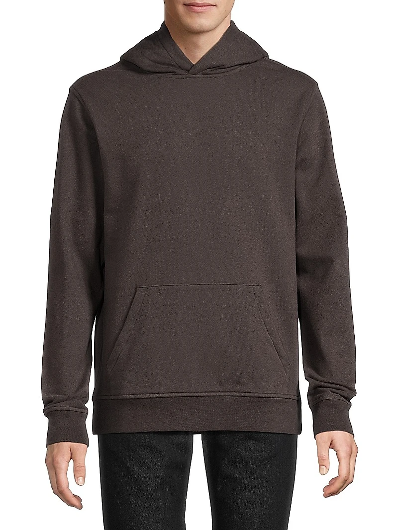 Stretch-Cotton Terry Hoodie