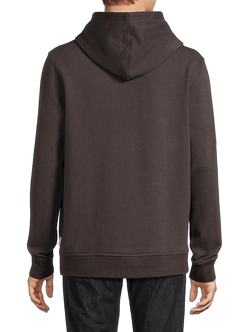Stretch-Cotton Terry Hoodie