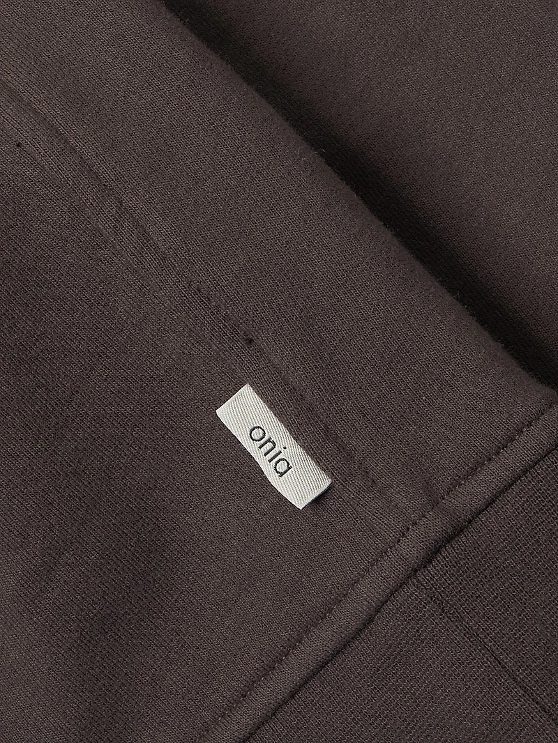 Stretch-Cotton Terry Hoodie