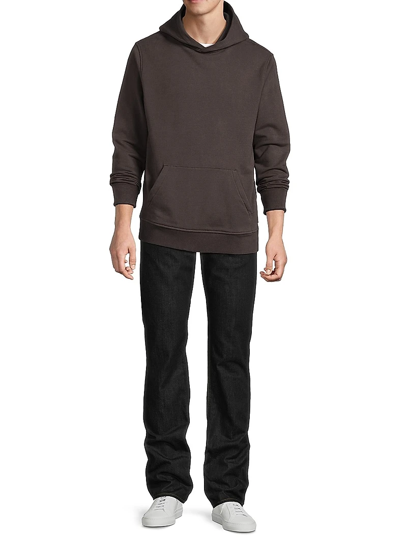 Stretch-Cotton Terry Hoodie