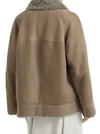 Fuzzy Shearling Outerwear Jacket