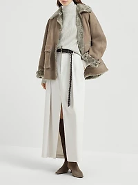 Fuzzy Shearling Outerwear Jacket