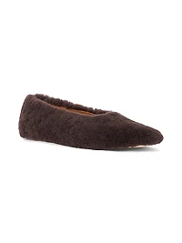 Alba Shearling Ballet Flats