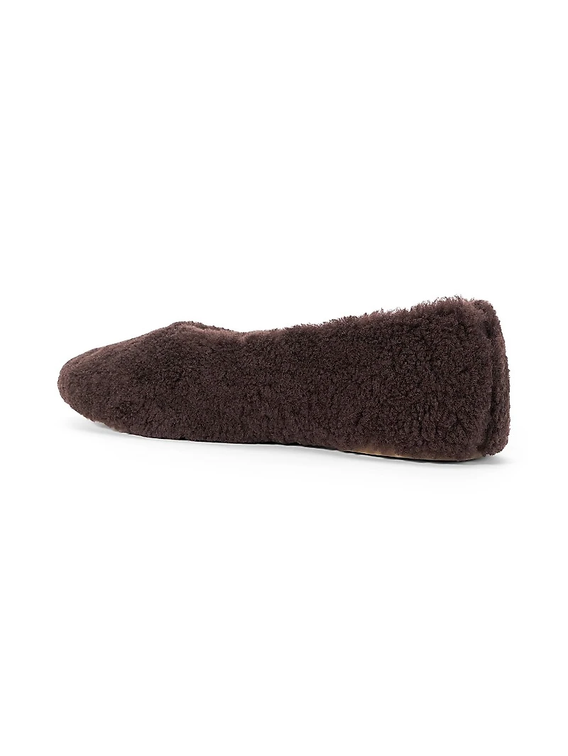 Alba Shearling Ballet Flats