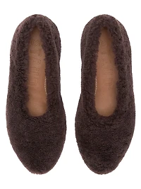 Alba Shearling Ballet Flats