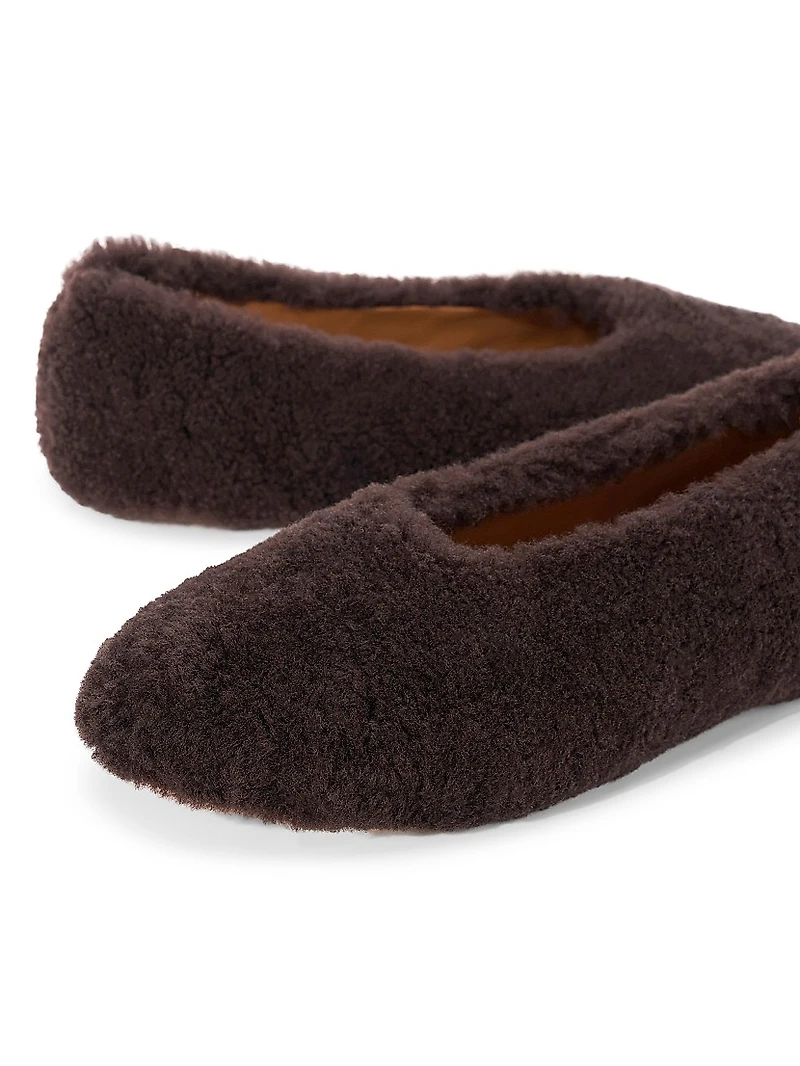 Alba Shearling Ballet Flats