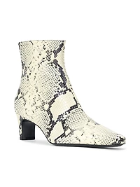 Wally 55MM Snake-Embossed Leather Ankle Boots