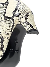 Wally 55MM Snake-Embossed Leather Ankle Boots