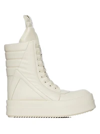 Megageobaskets Leather Knee-High Boots