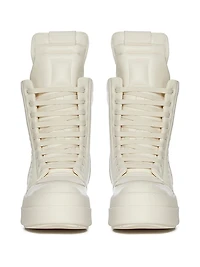 Megageobaskets Leather Knee-High Boots