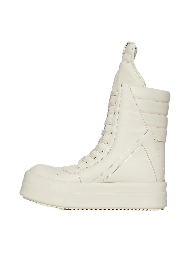 Megageobaskets Leather Knee-High Boots