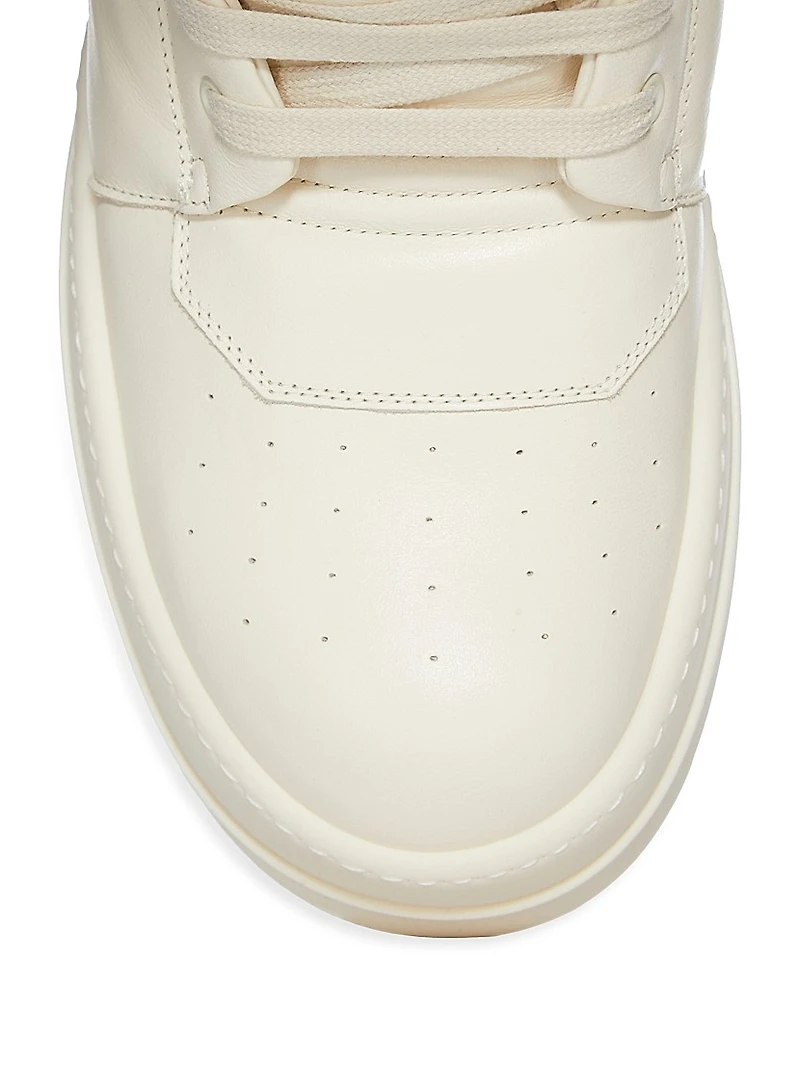 Megageobaskets Leather Knee-High Boots