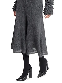 90MM Croc-Embossed Leather Pumps