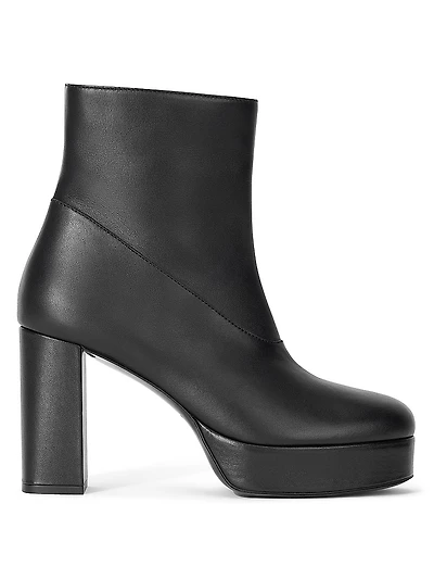 Jodie 100MM Leather Platform Ankle Boots