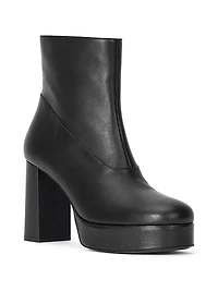 Jodie 100MM Leather Platform Ankle Boots