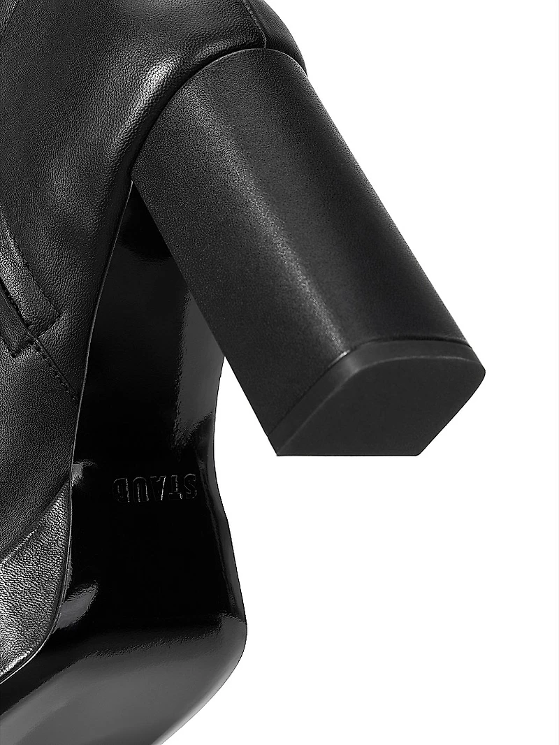 Jodie 100MM Leather Platform Ankle Boots