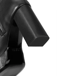 Jodie 100MM Leather Platform Ankle Boots