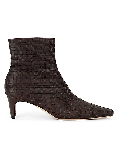 Wally 55MM Woven Ankle Boot