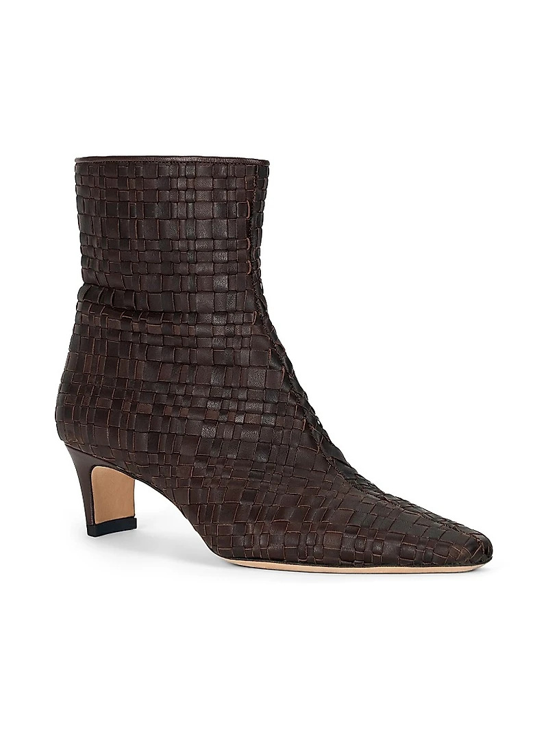 Wally 55MM Woven Ankle Boot