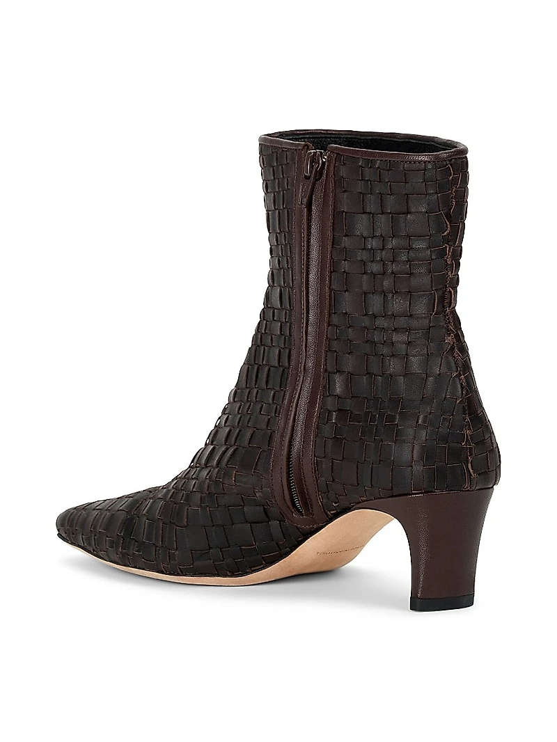 Wally 55MM Woven Ankle Boot