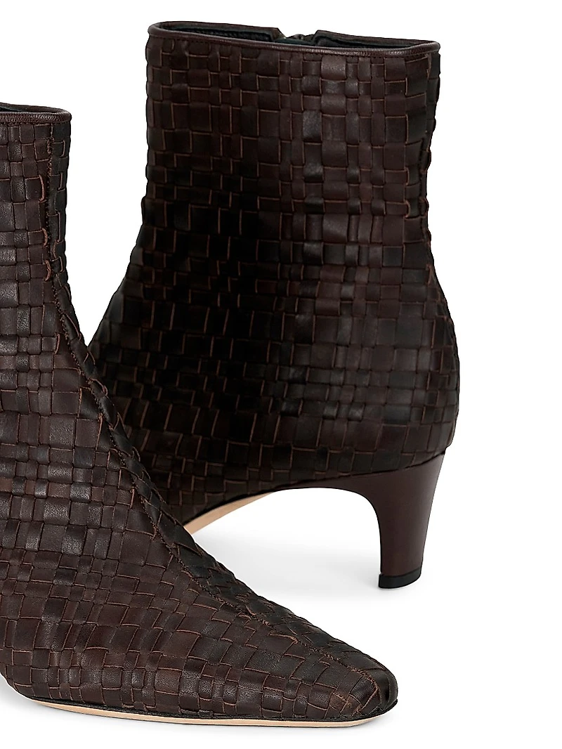 Wally 55MM Woven Ankle Boot