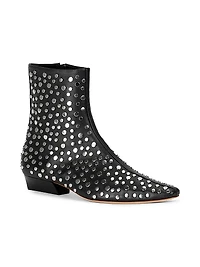 Wally 25MM Rivets Leather Ankle Boots