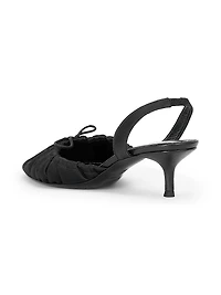 Alba Satin Ballet Slingback Pumps