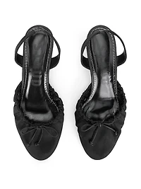 Alba Satin Ballet Slingback Pumps