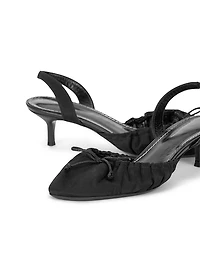 Alba Satin Ballet Slingback Pumps