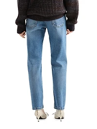 Straight-Leg Denim Jeans