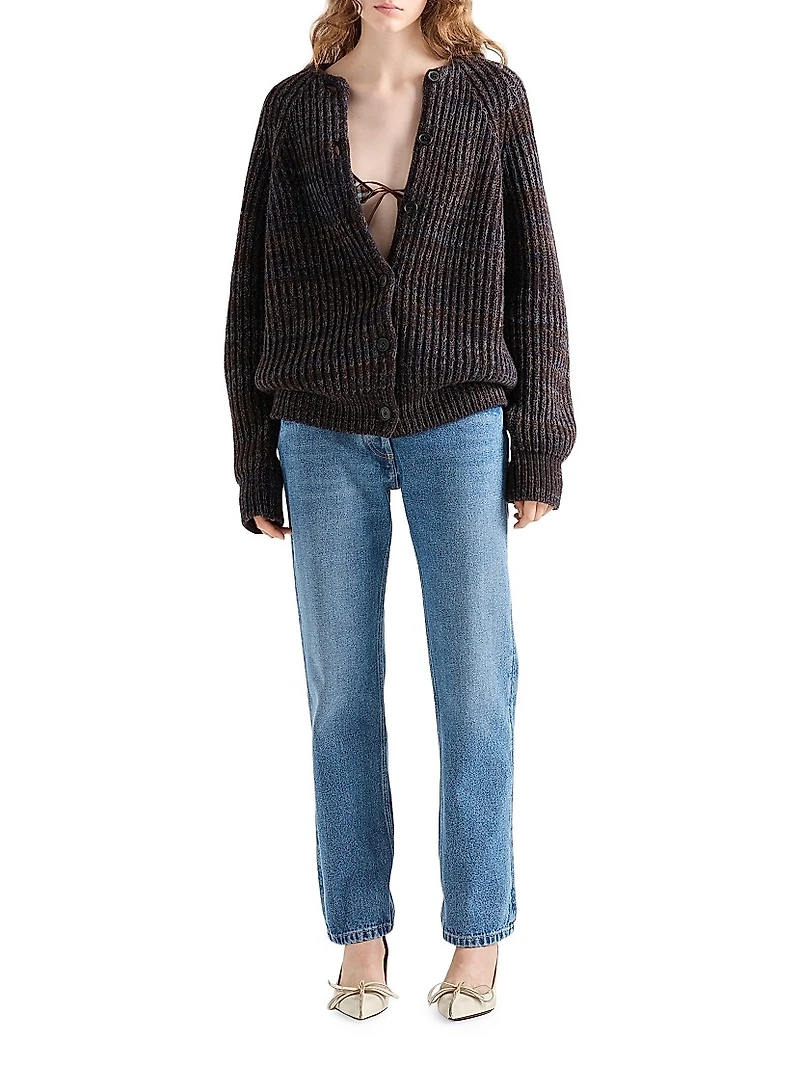 Straight-Leg Denim Jeans
