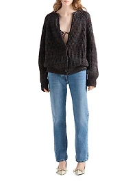 Straight-Leg Denim Jeans