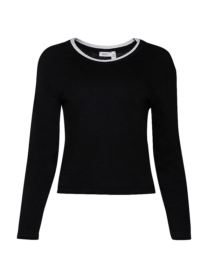 Raw Crew Crop Boxy Long Sleeve