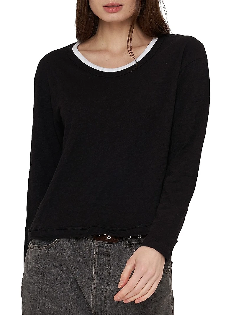 Raw Crew Crop Boxy Long Sleeve
