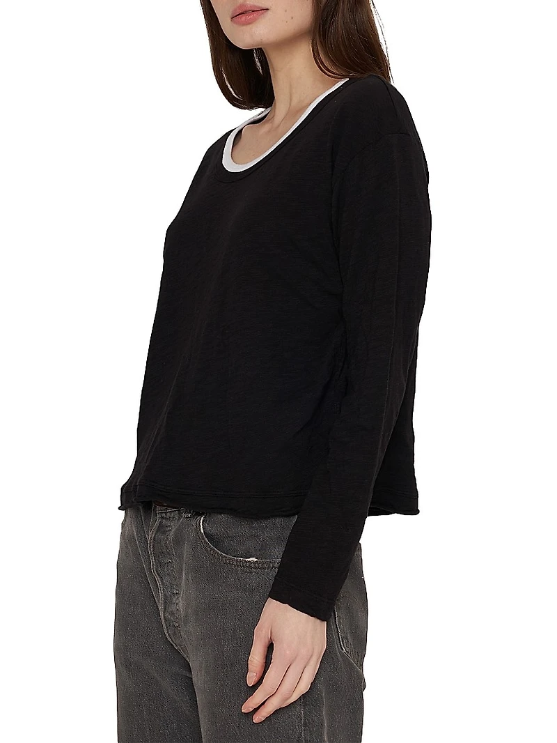 Raw Crew Crop Boxy Long Sleeve