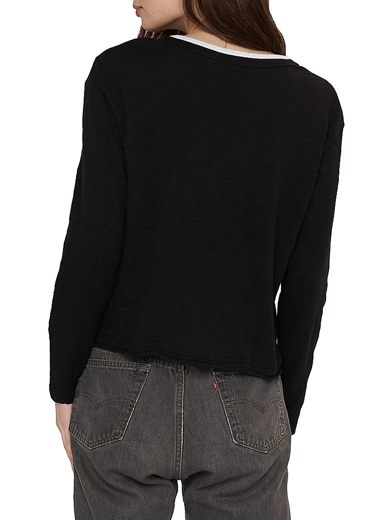 Raw Crew Crop Boxy Long Sleeve