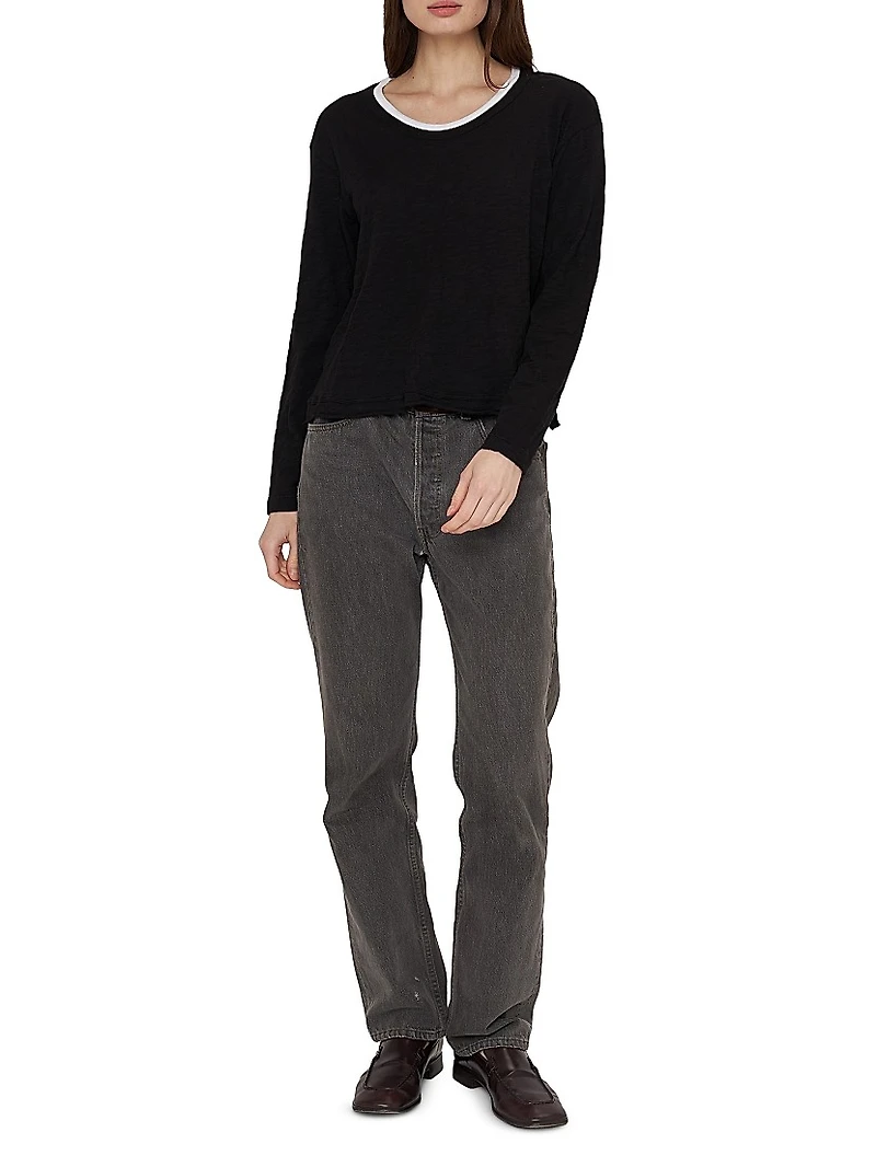 Raw Crew Crop Boxy Long Sleeve