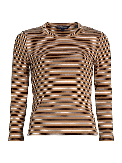 Pruitt Striped Three-Quarter-Sleeve Shirt