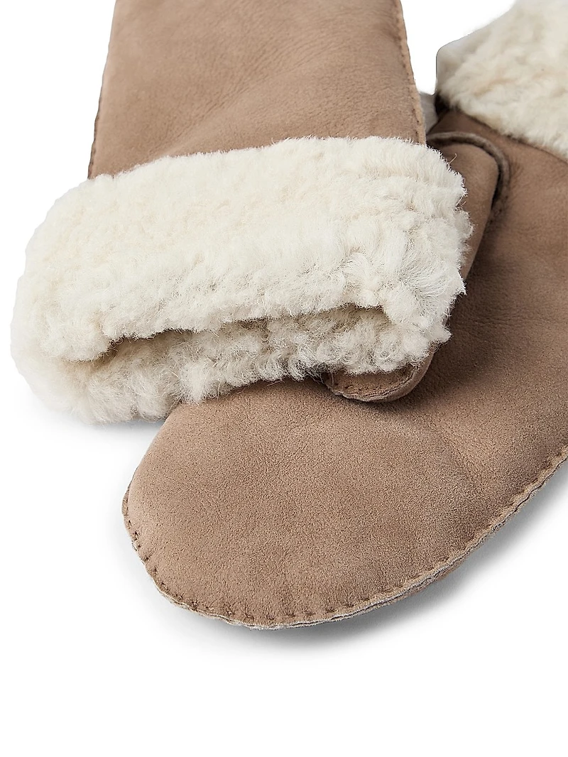 Fuzzy Shearling Mittens