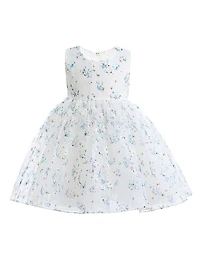 Baby Girl's Floral Print Bow Dress