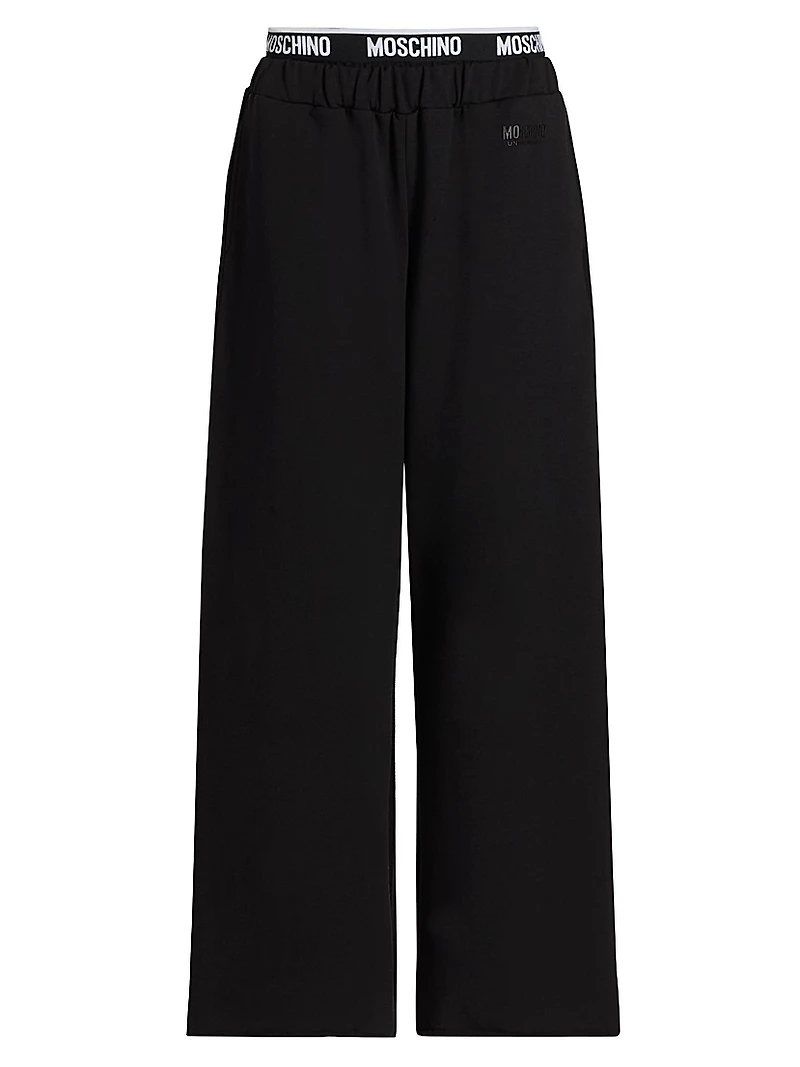 Moschino Intimo Donna Home Stretch-Cotton Pants
