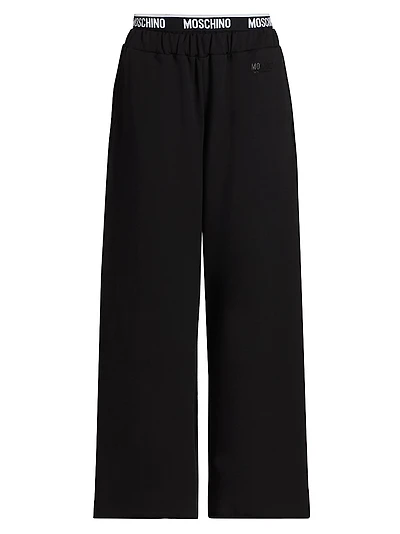 Moschino Intimo Donna Home Stretch-Cotton Pants