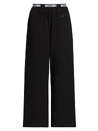 Moschino Intimo Donna Home Stretch-Cotton Pants