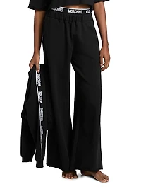 Moschino Intimo Donna Home Stretch-Cotton Pants
