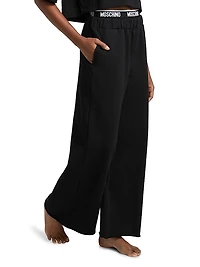 Moschino Intimo Donna Home Stretch-Cotton Pants