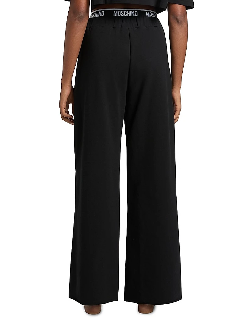 Moschino Intimo Donna Home Stretch-Cotton Pants