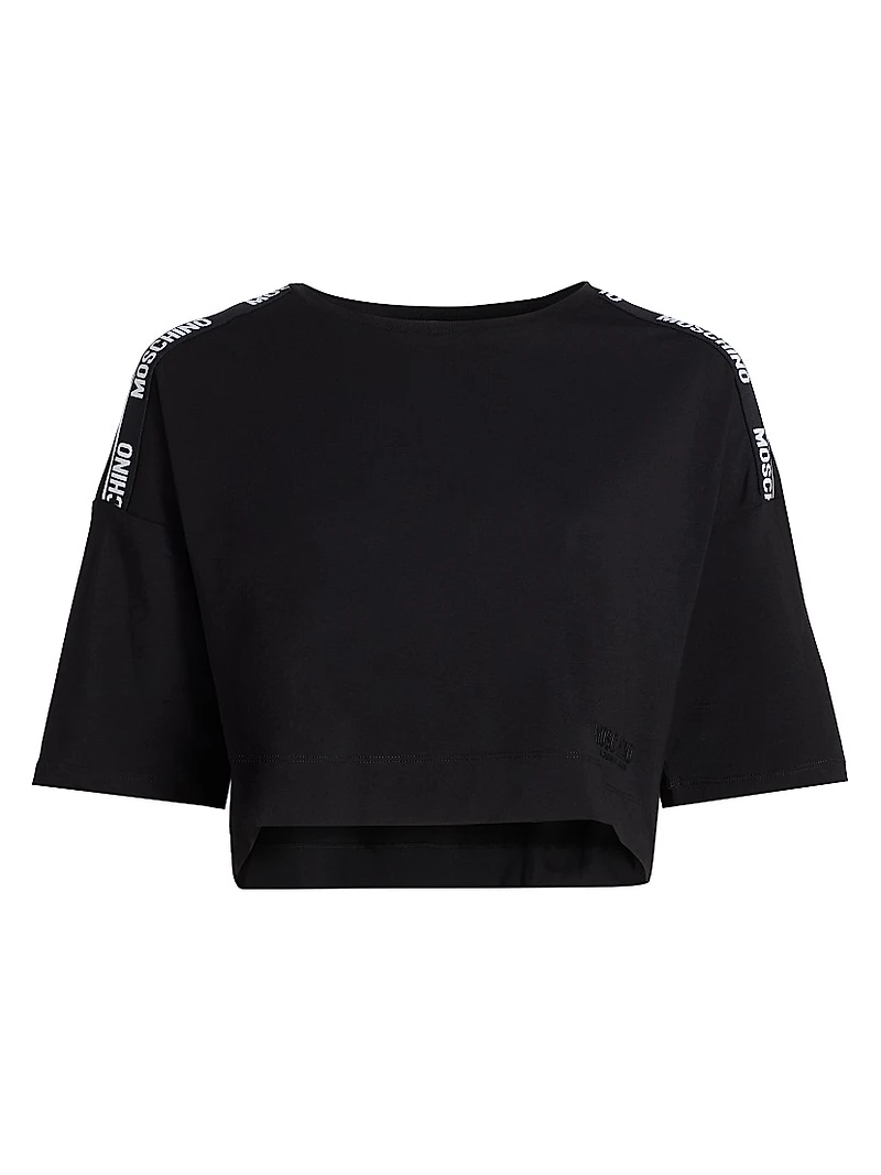 Moschino Intimo Donna Stretch-Cotton Crop T-Shirt