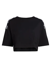 Moschino Intimo Donna Stretch-Cotton Crop T-Shirt