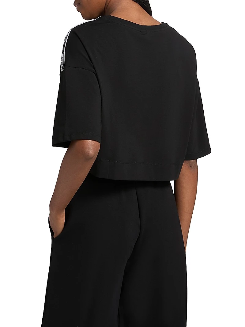 Moschino Intimo Donna Stretch-Cotton Crop T-Shirt