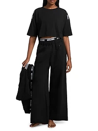 Moschino Intimo Donna Stretch-Cotton Crop T-Shirt